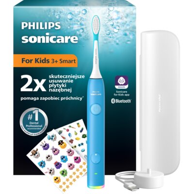 Szczoteczka soniczna PHILIPS Sonicare for Kids Smart HX6600/42 Niebieski