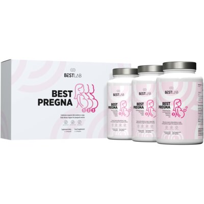 Zestaw suplementów dla kobiet w ciąży BESTLAB Best Pregna (3 x 120 kapsułek)