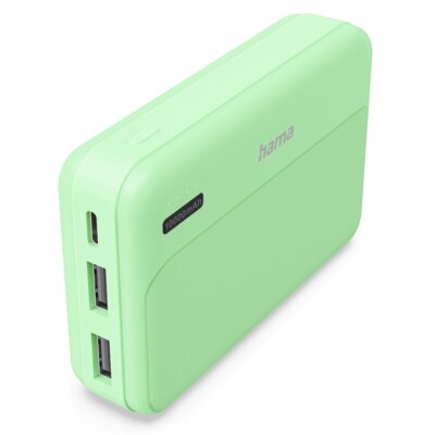 Powerbank HAMA Power Pack Pocket 10 10000 mAh 10.5W Zielony