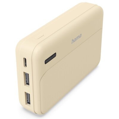Powerbank HAMA Power Pack Pocket 10 10000 mAh 10.5W Piaskowy