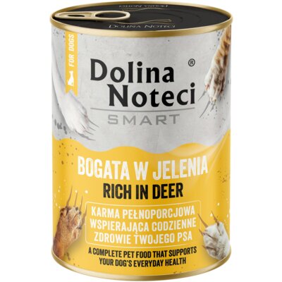 Karma dla psa DOLINA NOTECI Smart Bogata w jelenia 400 g