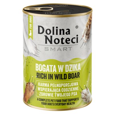 Karma dla psa DOLINA NOTECI Smart Bogata w dzika 400 g