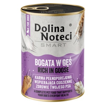 Karma dla psa DOLINA NOTECI Smart Bogata w gęś 400 g