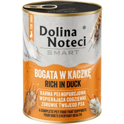 Karma dla psa DOLINA NOTECI Smart Bogata w kaczkę 400 g