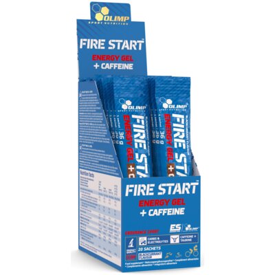 Żel energetyczny OLIMP Fire Star+Coffeine Czarna porzeczka (20 x 36 g)