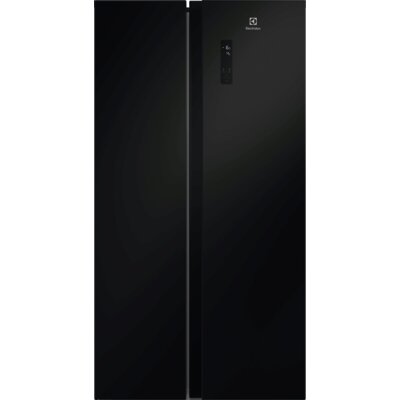 Lodówka ELECTROLUX 600 EAT6ME53E0 No Frost Side by Side 177cm Czarne szkło