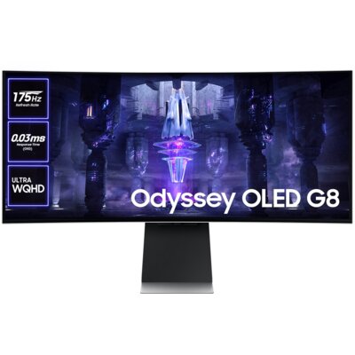 Monitor SAMSUNG Odyssey G8 LS34BG850SUXEN 34" OLED 3440x1440px 175Hz 0.03 ms Curved