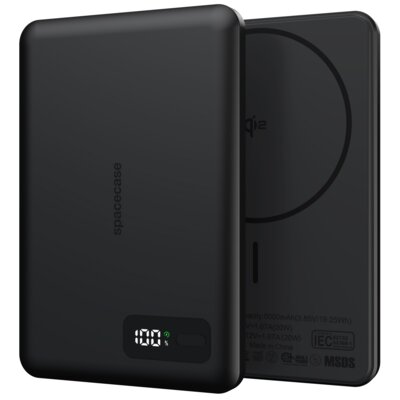 Powerbank SPACECASE MagDisplay Qi2 SCPBMD-S1-BK 5000 mAh 20W Czarny