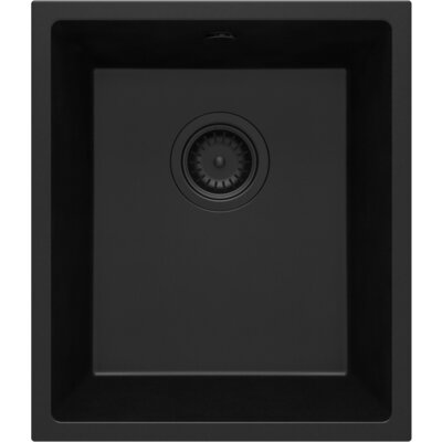 Zlewozmywak jednokomorowy DEANTE Corda ZQA N10B Nero 46x38