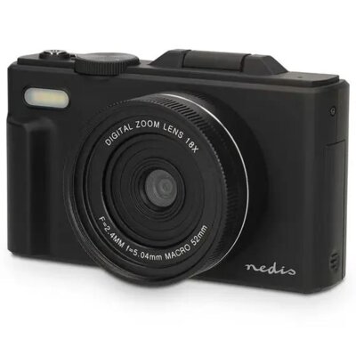 Aparat NEDIS PCAM2570BK Czarny, 75Mpix, 18x zoom, CMOS, 5K 15fps