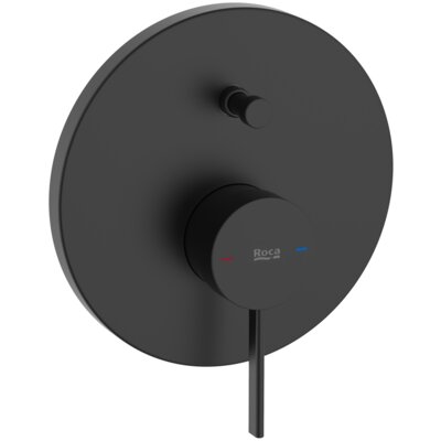 Bateria wannowo-prysznicowa podtynkowa ROCA Ona A5A0B9ENB0 Czarny mat