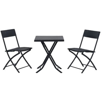 Zestaw mebli ogrodowych BLACK FOREST L-0201P Czarny
