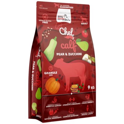 Karma dla psa SYTA MICHA Chef Cielęcina, gruszka i cukinia 9 kg