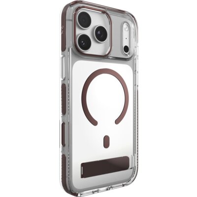 Etui ZAGG Santa Cruz Snap Kickstand MagSafe do Apple iPhone 17 Pro Max/18 Pro Max Przezroczysto brązowy