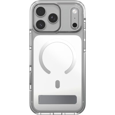 Etui ZAGG Santa Cruz Snap Kickstand MagSafe do Apple iPhone 17 Pro Max/18 Pro Max Przezroczysto srebrny
