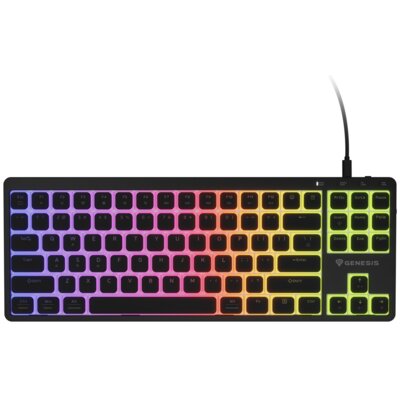 Klawiatura GENESIS Thor 430 TKL Outemu Pink Silent Czarny