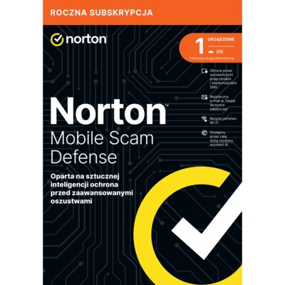 Antywirus NORTON Mobile Scam Defence 1 URZĄDZENIE 1 ROK Kod aktywacyjny