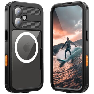 Etui wodoodporne CRONG Seal Cover IP68 do iPhone 17 Czarny