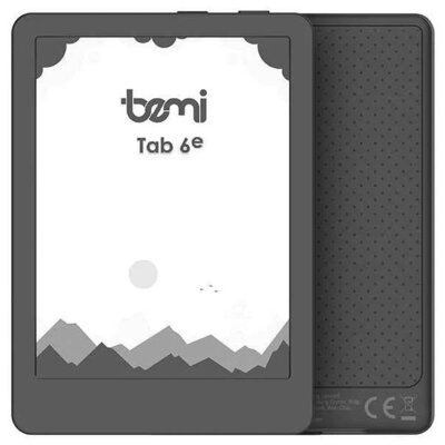 Czytnik e-booków BEMI Cognita TAB 6e 6", Podświetlany ekran, Wi-Fi Czarny