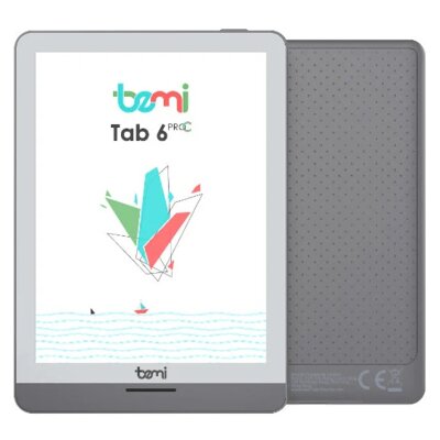 Czytnik e-booków BEMI Cognita TAB 6 ProC 6", Podświetlany ekran, Wi-Fi Szary