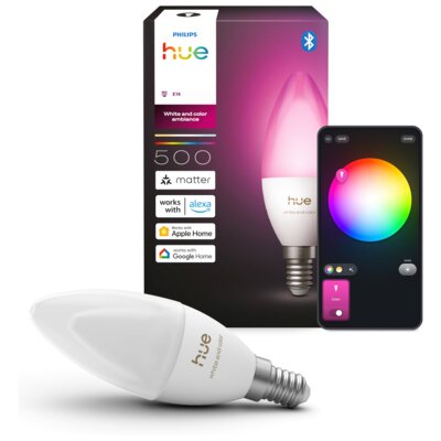 Inteligentna żarówka LED PHILIPS HUE Ambiance 929004295301 3.7W E14 Bluetooth, ZigBee