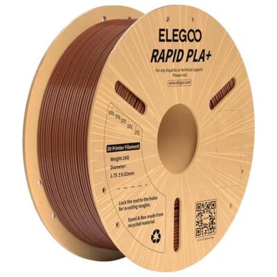 Filament ELEGOO Rapid PLA+, Średnica 1.75 mm, 1 kg Brązowy