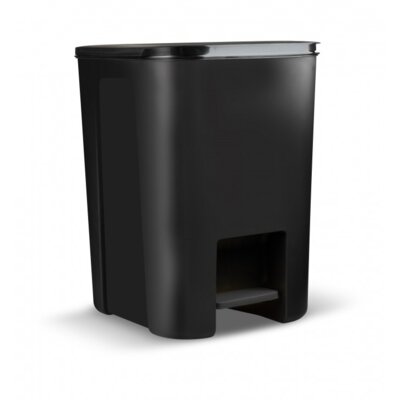 Kosz na śmieci z pedałem PRACTIC 10104699 nie przepuszcza zapachów, 25L Czarny