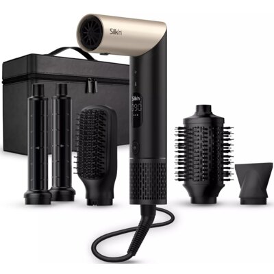 Suszarko-lokówka SILK'N SilkyAir Flex Czarno-złoty 30, 62, 63, 73, 97 mm 1300 W
