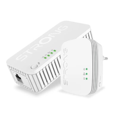 Powerline STRONG 1000 Duo Wi-Fi Mini 1000 Mb/s, Zasięg 300 m (2 szt.)