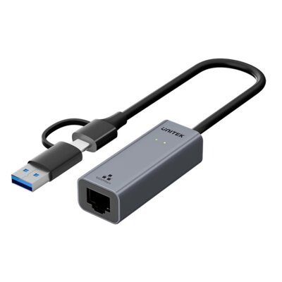 Adapter USB-A/USB-C - RJ-45 UNITEK Y-3465GY01