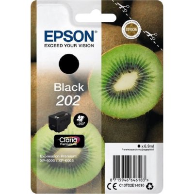 Tusz EPSON 202 Czarny 6.9 ml C13T02E14010
