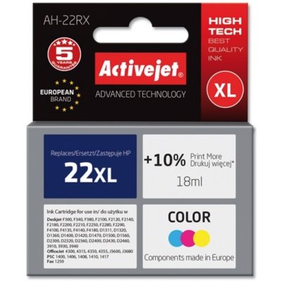 Tusz ACTIVEJET do HP 22 XL C9352A Kolorowy 18 ml AH-22RX
