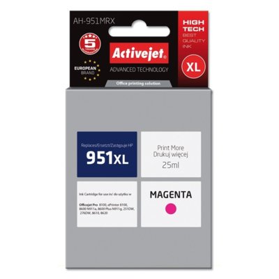 Tusz ACTIVEJET do HP 951 XL CN047AE Purpurowy 25 ml AH-951MRX
