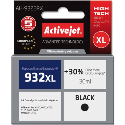 Tusz ACTIVEJET do HP 932 XL CN053AE Czarny 30 ml AH-932BRX