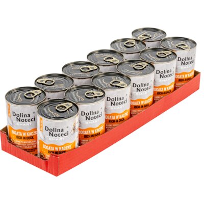 Karma dla psa DOLINA NOTECI Smart Bogata w kaczkę 12 x 400 g