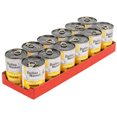 Karma dla psa DOLINA NOTECI Smart Bogata w jelenia 12 x 400 g