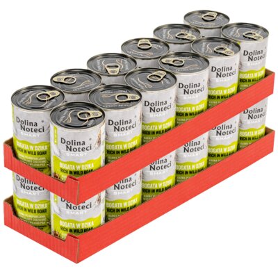 Karma dla psa DOLINA NOTECI Smart Bogata w dzika 24 x 400 g