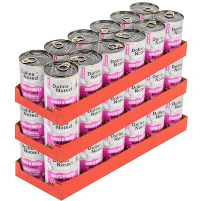 Karma dla psa DOLINA NOTECI Smart Bogata w indyka 36 x 400 g