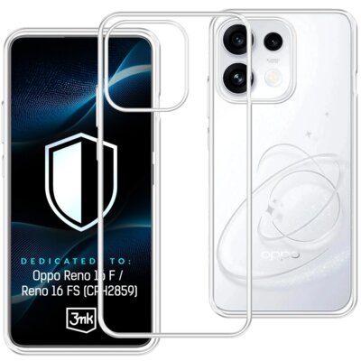Etui 3MK Hardy Vision Case do Oppo Reno 16 F / Reno 16 FS Przezroczysty