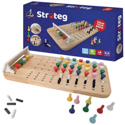 Gra logiczna ASKATO Genialny dzieciak Drewniany Strateg 910893