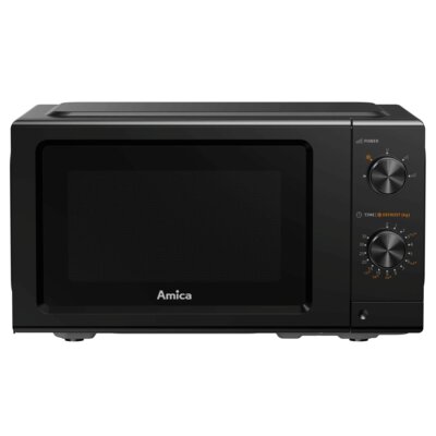 Kuchenka mikrofalowa AMICA MMF20M3B 700W średnica 24.5 cm pojemność 20L MultiWave System Czarny