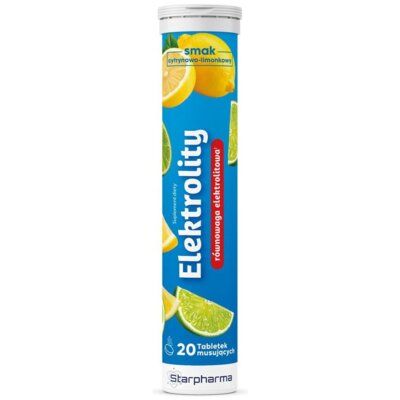 Elektrolity STARPHARMA Cytrynowo-limonkowy (20 tabletek)