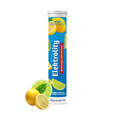 Elektrolity STARPHARMA Cytrynowo-limonkowy (20 tabletek)