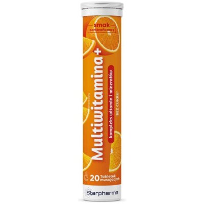 Kompleks witamin i minerałów STARPHARMA Multiwitamina+ Pomarańczowy (20 tabletek)