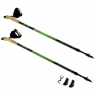 Kijki do nordic walking SPOKEY Rubble (105 - 135 cm) Czarno-zielony