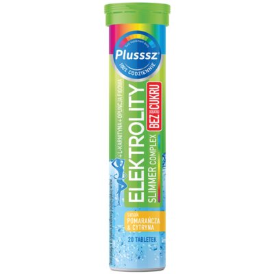Elektrolity PLUSSSZ Silmmer Complex Pomarańcza-Cytryna (20 tabletek)
