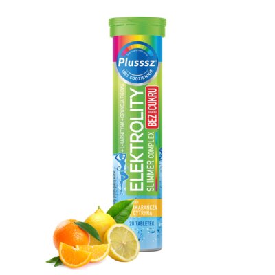 Elektrolity PLUSSSZ Silmmer Complex Pomarańcza-Cytryna (20 tabletek)