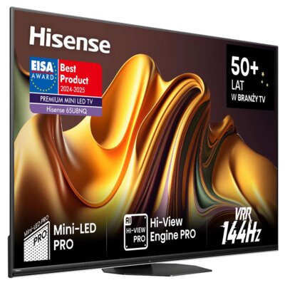 Telewizor HISENSE 65U8NQ 65" MINILED 4K 144Hz VIDAA Dolby Vision Dolby Atmos HDMI 2.1