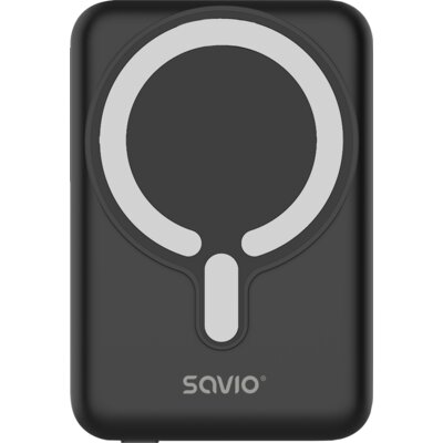 Powerbank magnetyczny SAVIO BA-12 10000 mAh Czarny