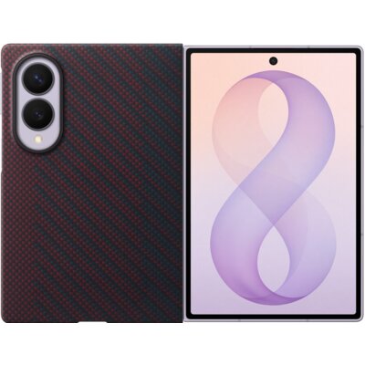 Etui SAMSUNG Carbon Magnet do Galaxy Fold 8 Czerwony EF-KF971SREGWW